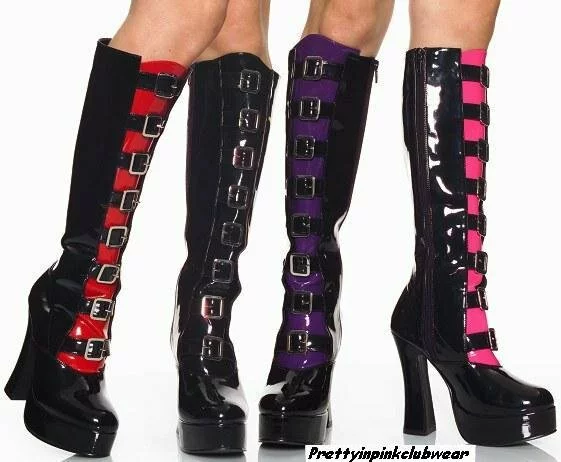 Pleaser boots, patent leather Electra 2033